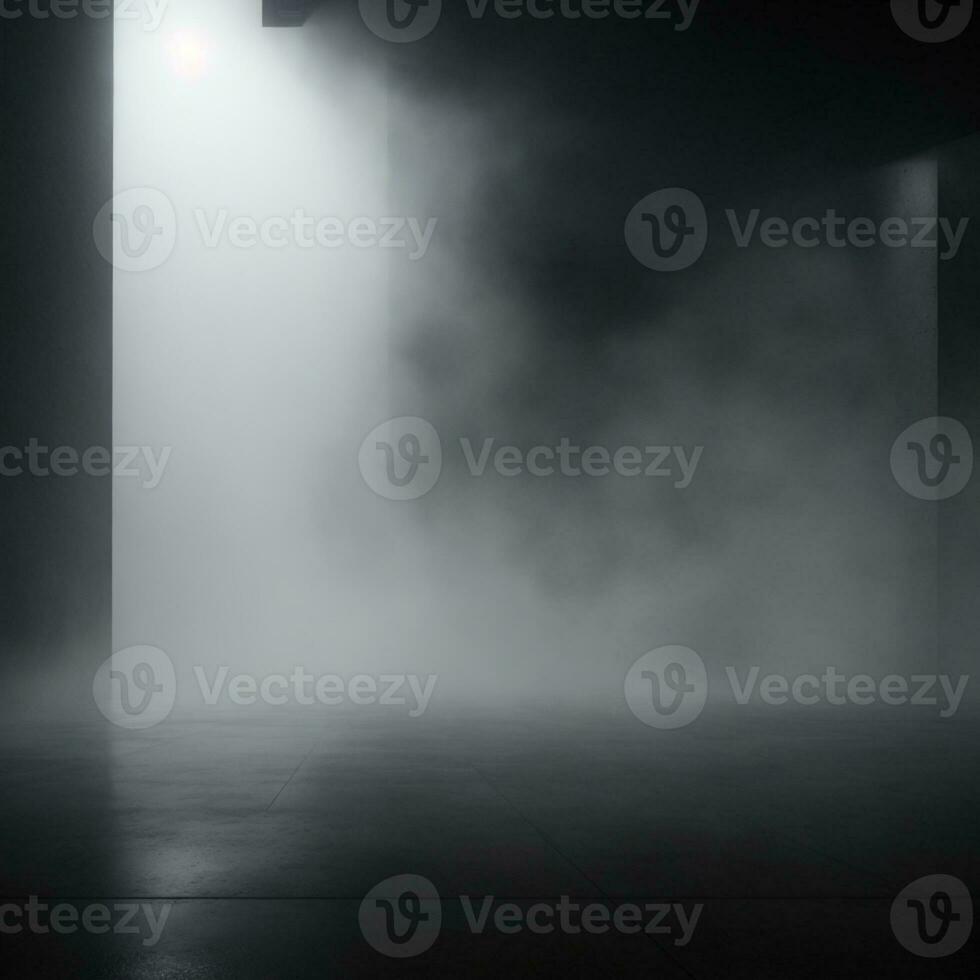 Dark Mist Fog Background AI Generative photo