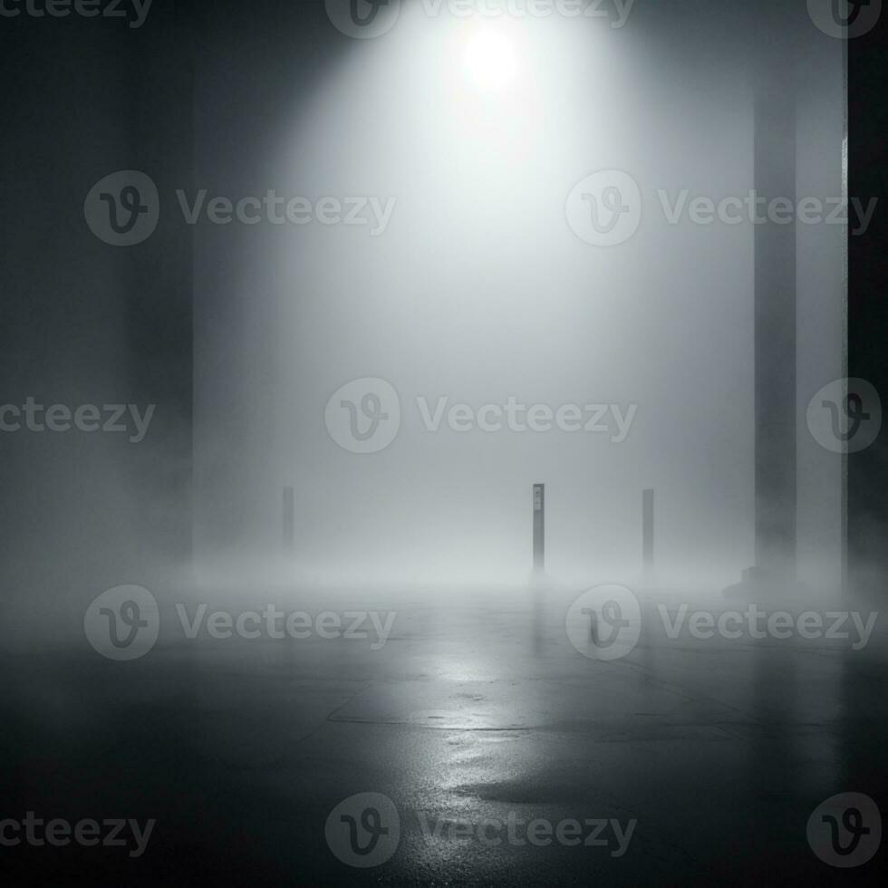 Dark Mist Fog Background AI Generative photo