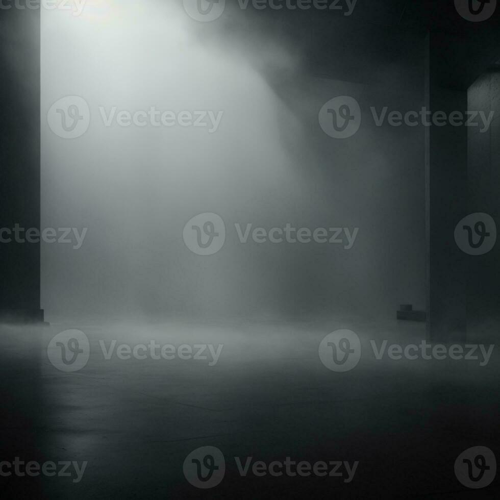 Dark Mist Fog Background AI Generative photo