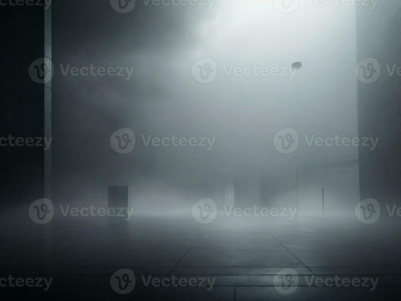 Dark Mist Fog Background AI Generative photo