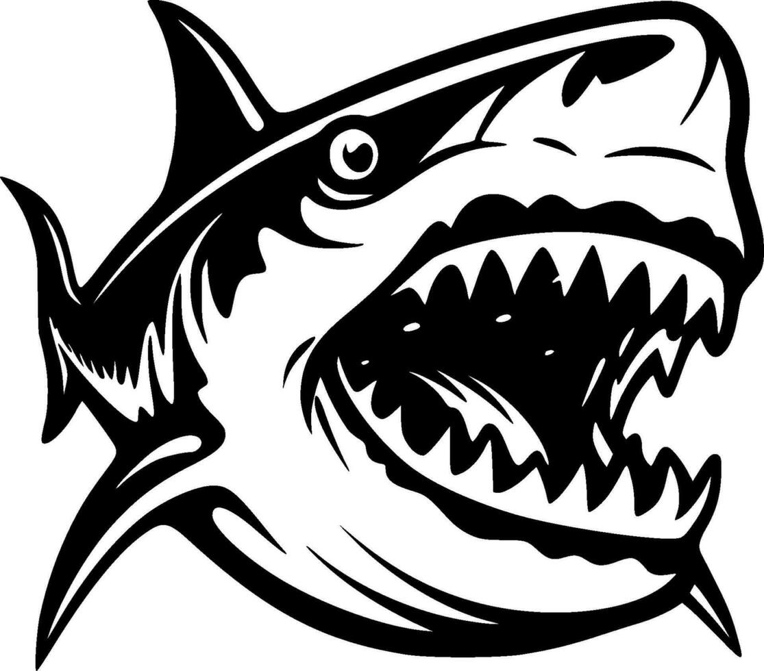 Shark - High Quality Vector Logo - Vector illustration ideal for T-shirt graphic