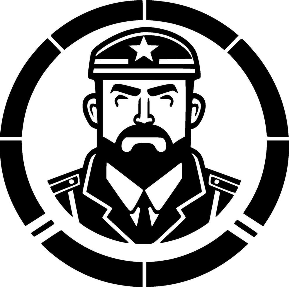 Military, Minimalist and Simple Silhouette - Vector illustration