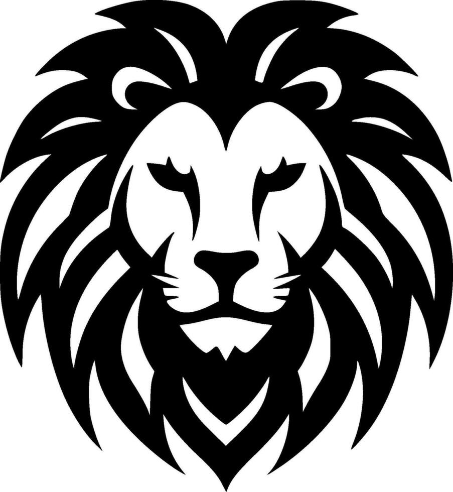 Lion - Minimalist and Flat Logo - Vector illustration