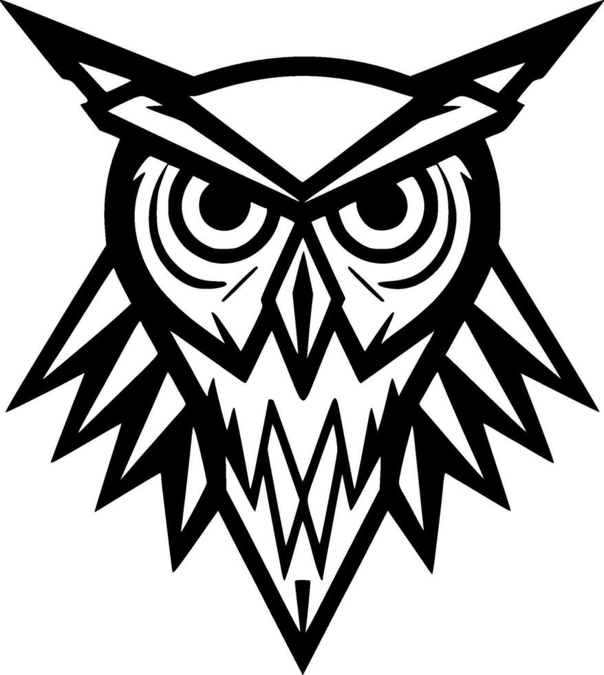 Owl - Minimalist and Flat Logo - Vector illustration