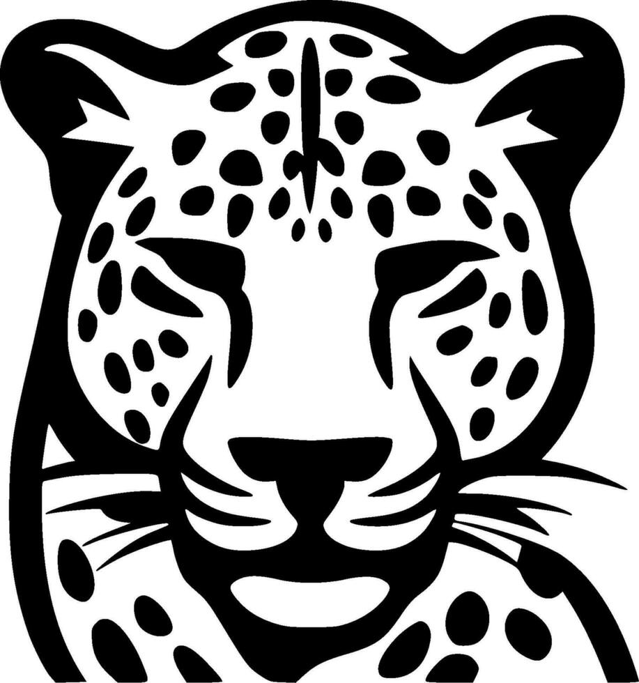 Leopard - Minimalist and Flat Logo - Vector illustration