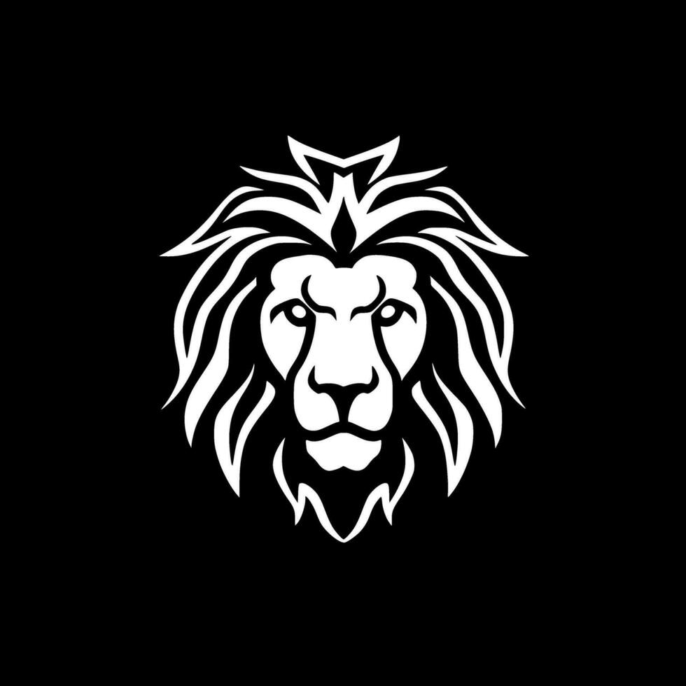 Lion, Minimalist and Simple Silhouette - Vector illustration