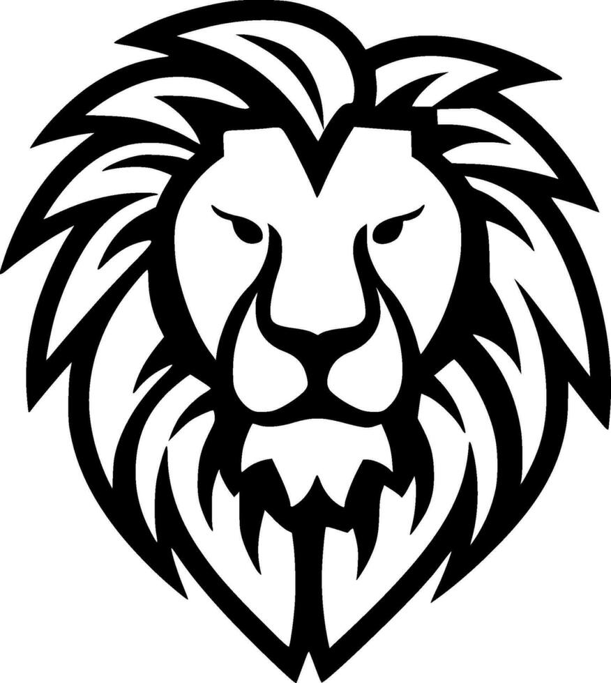 Lion - Minimalist and Flat Logo - Vector illustration