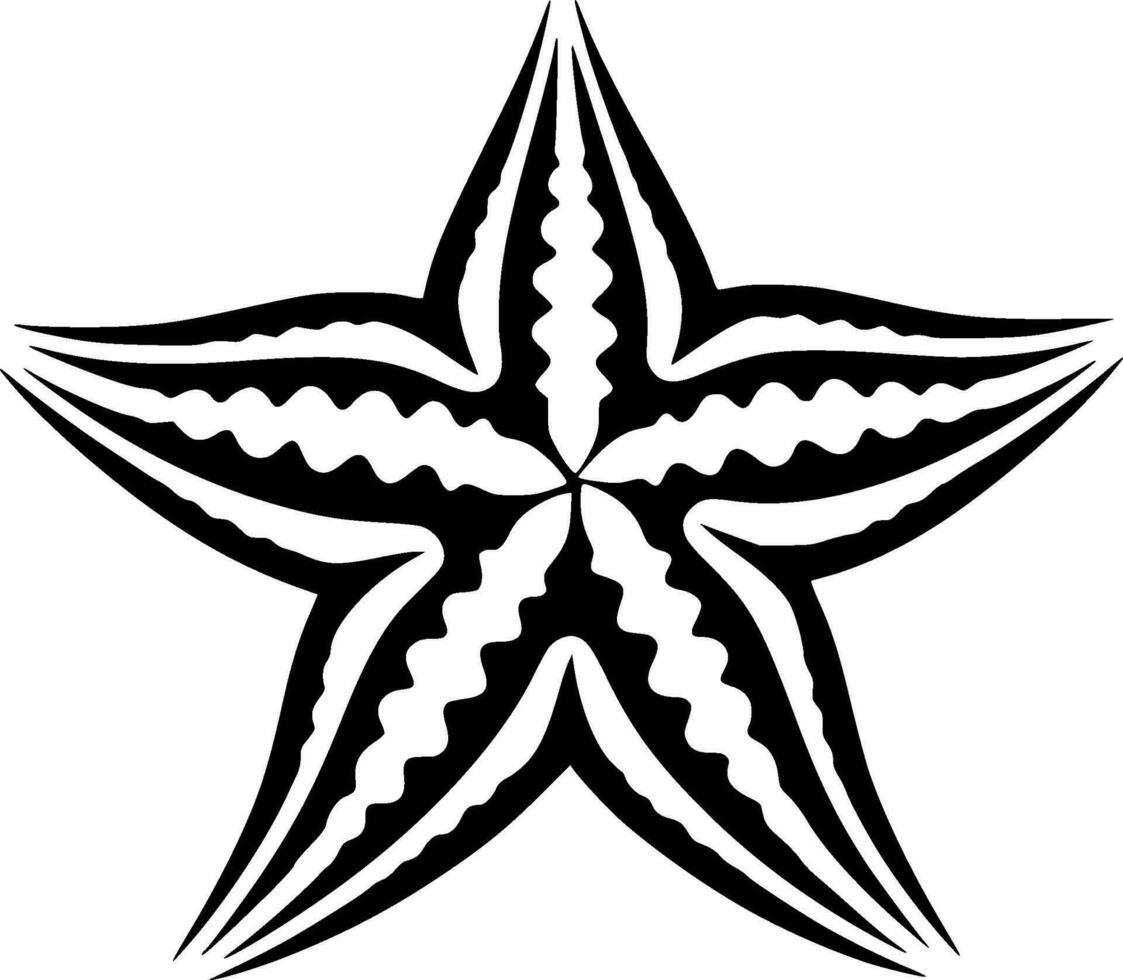 Starfish - Minimalist and Flat Logo - Vector illustration