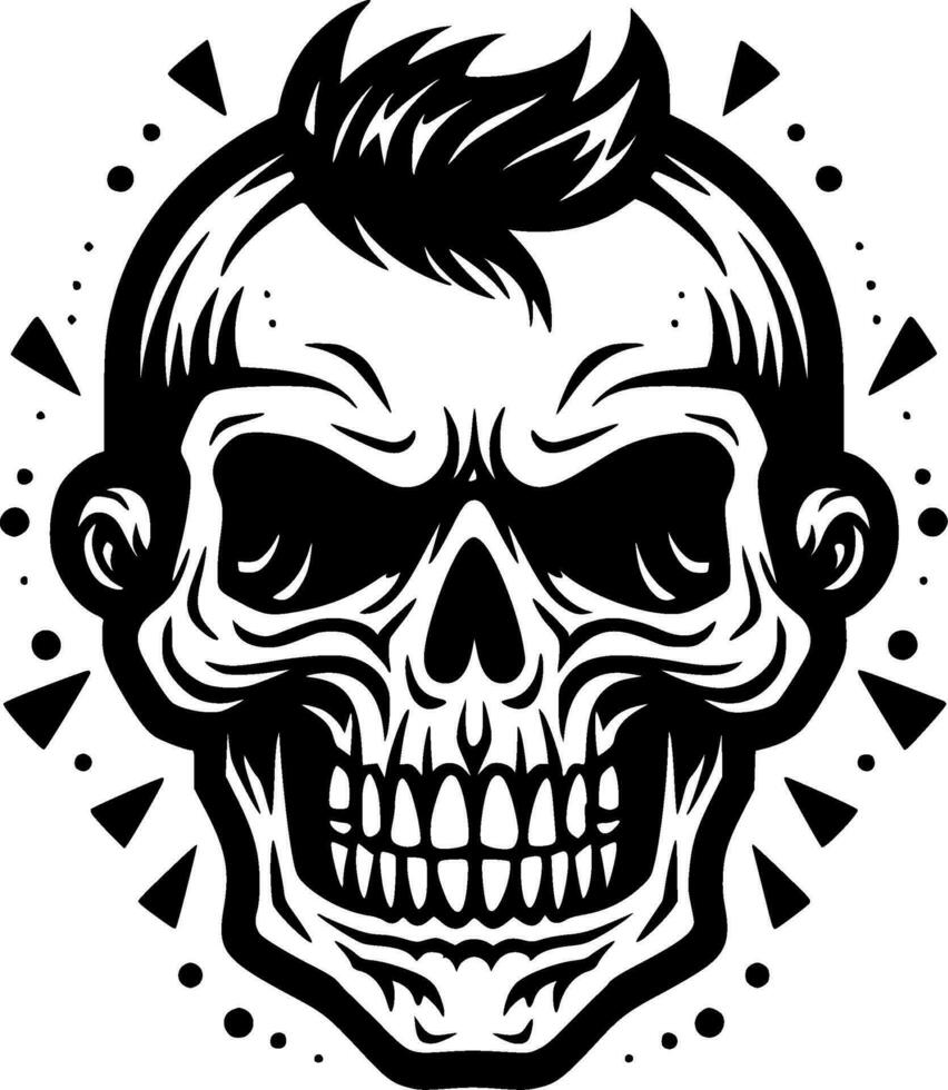 Skull - High Quality Vector Logo - Vector illustration ideal for T-shirt graphic