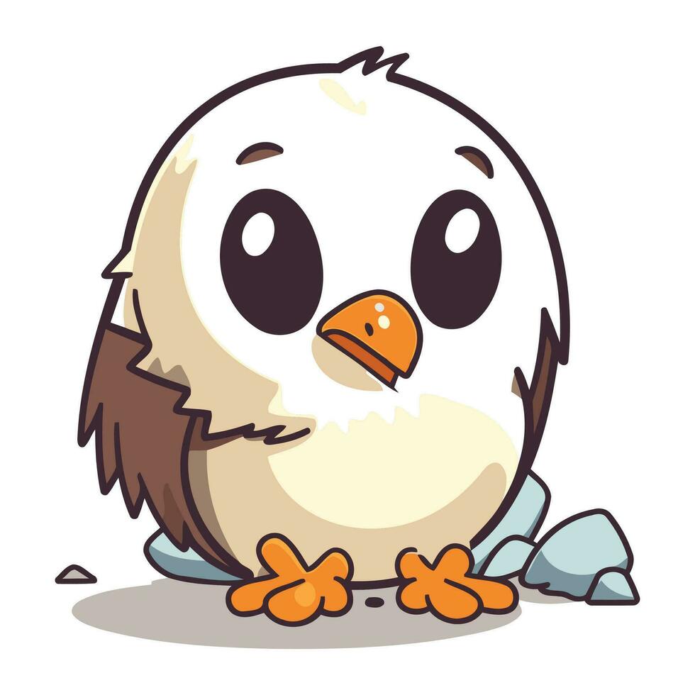 pingüino personaje dibujos animados estilo vector ilustración para web y móvil diseño