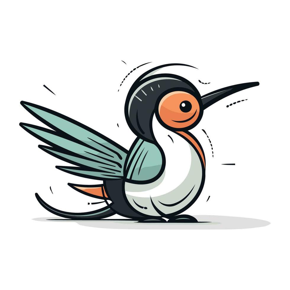 Hummingbird icon. Vector illustration of a cartoon Hummingbird