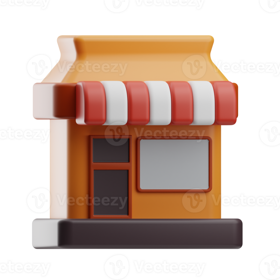 work store illustration 3d png
