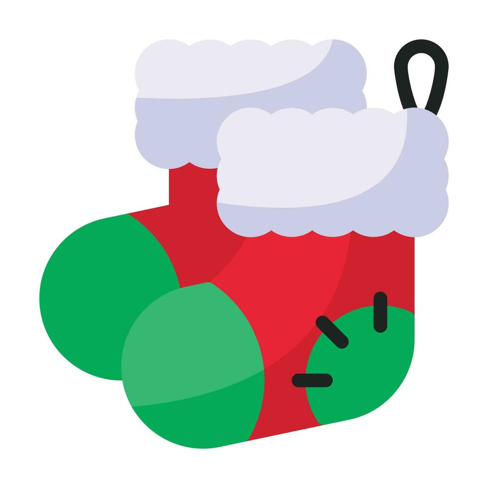 Sock flat icon vector