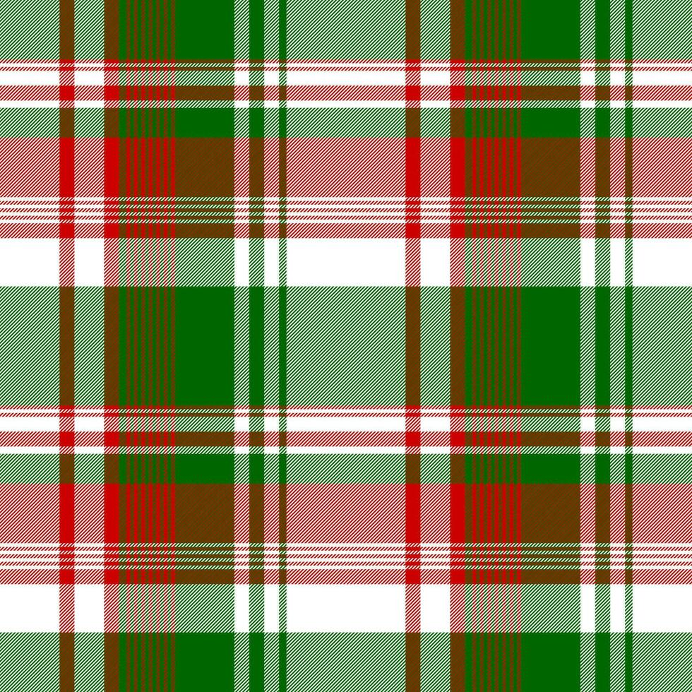 Green red bright check fabric texture seamless pattern vector