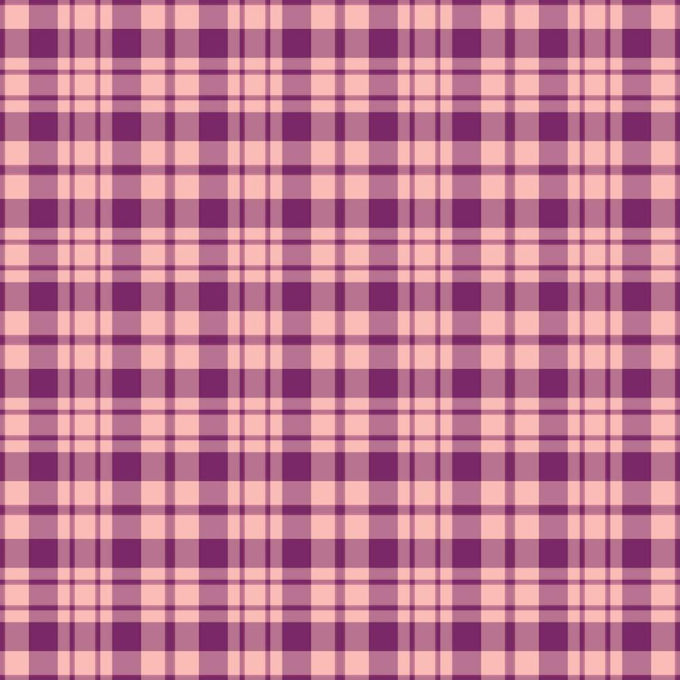 Plaid textile vector of check pattern tartan with a seamless background texture fabric.