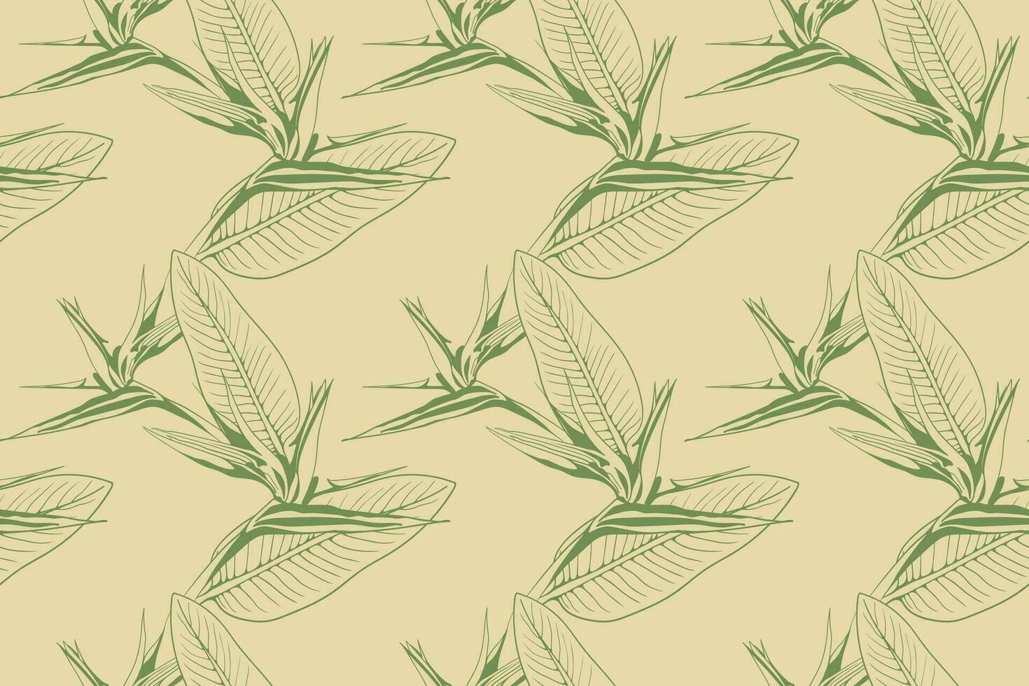 Floral pattern seamless vector background. Foliage and flower wallpaper design of nature.