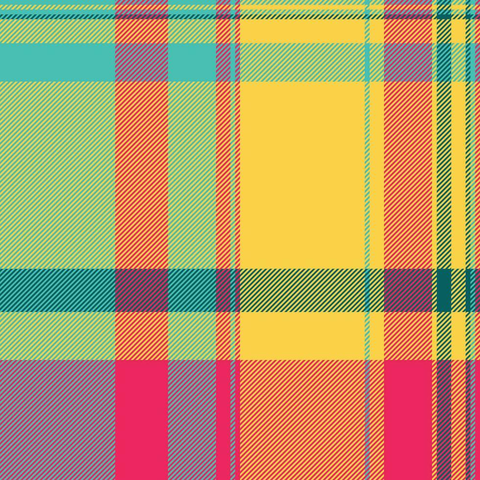 Background texture vector of seamless fabric check with a textile pattern plaid tartan.