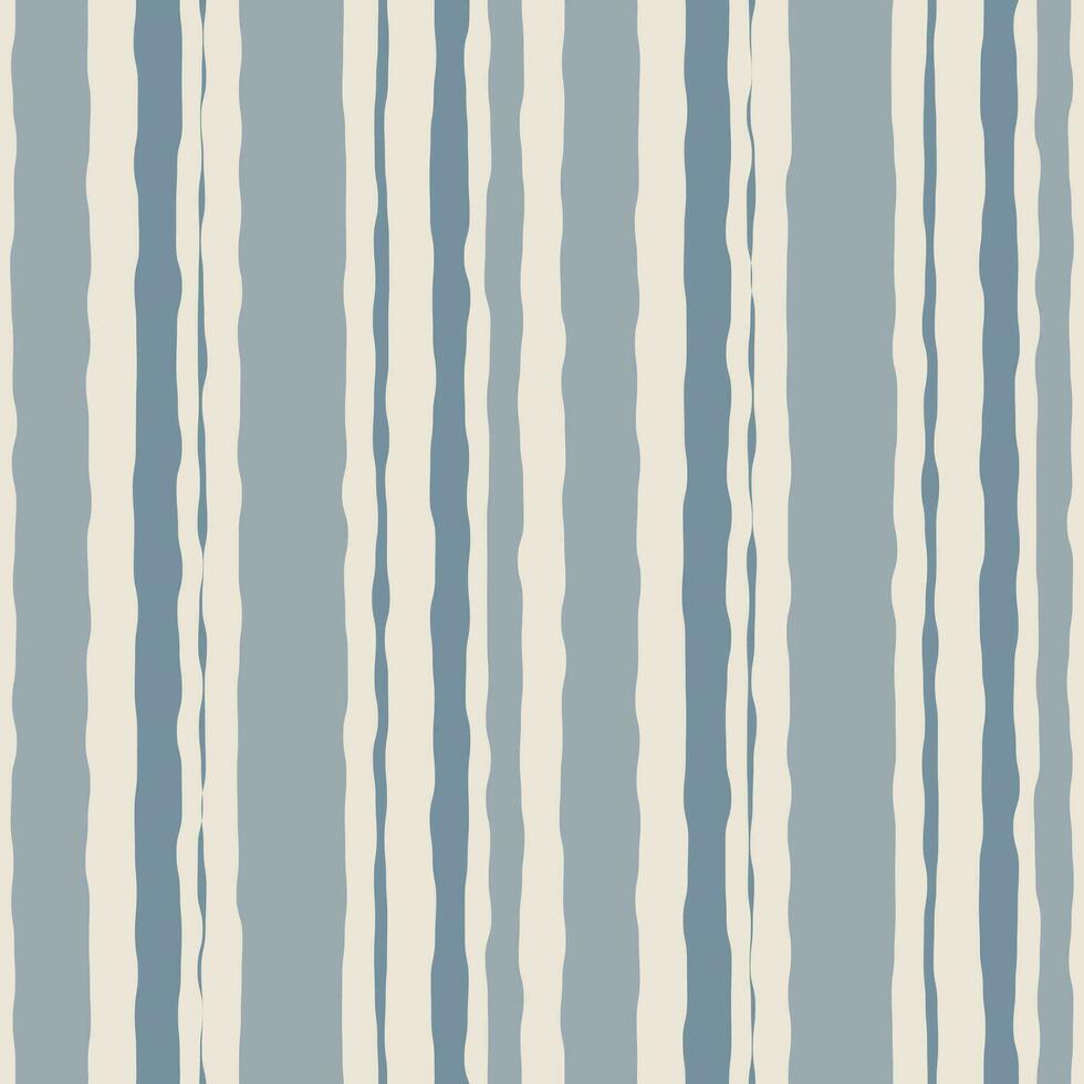 Pastel color striped watercolor brush seamless pattern vector