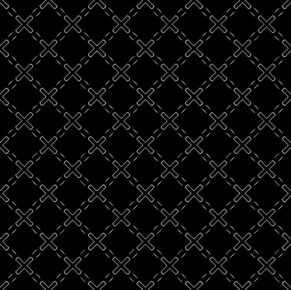 Black and white seamless pattern texture. Greyscale ornamental graphic design. Mosaic ornaments. Pattern template. vector