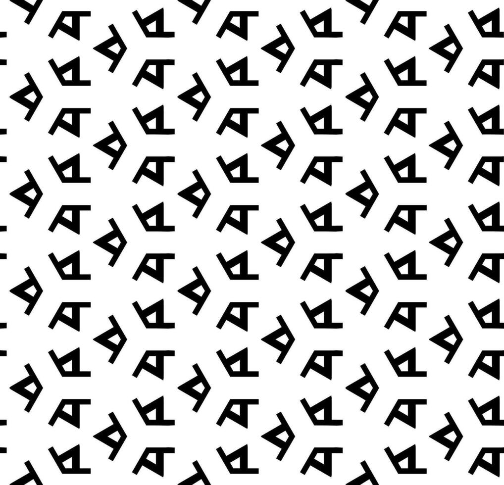 Black and white seamless abstract pattern. Background and backdrop. Grayscale ornamental design. Mosaic ornaments. Vector graphic illustration.