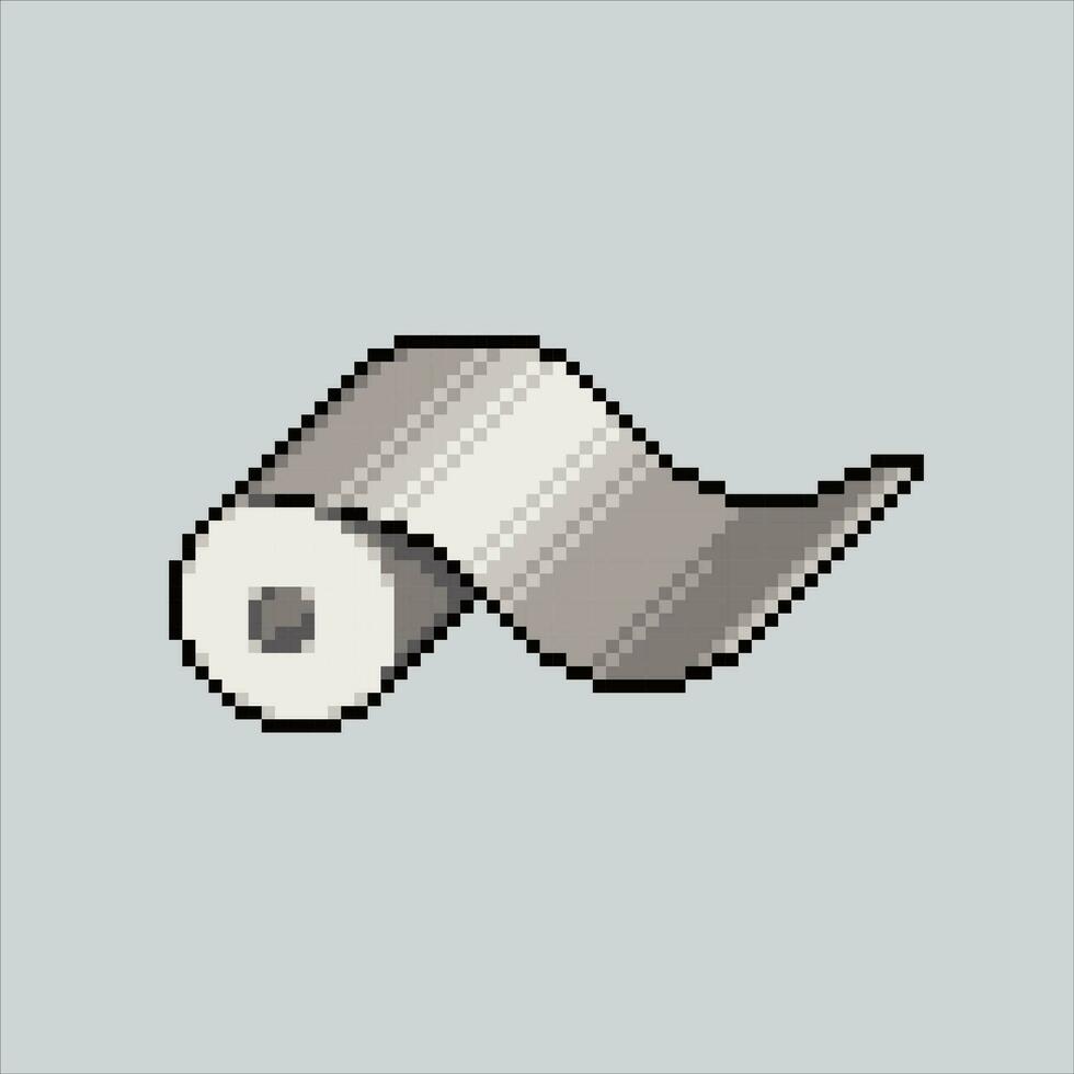 Pixel art illustration Toilet paper. Pixelated Toilet Paper. Toilet Paper pixelated for the pixel art game and icon for website and video game. old school retro. vector