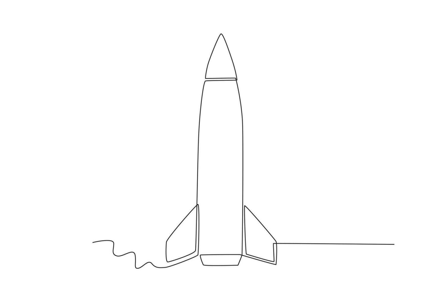 A nuclear weapons rocket vector
