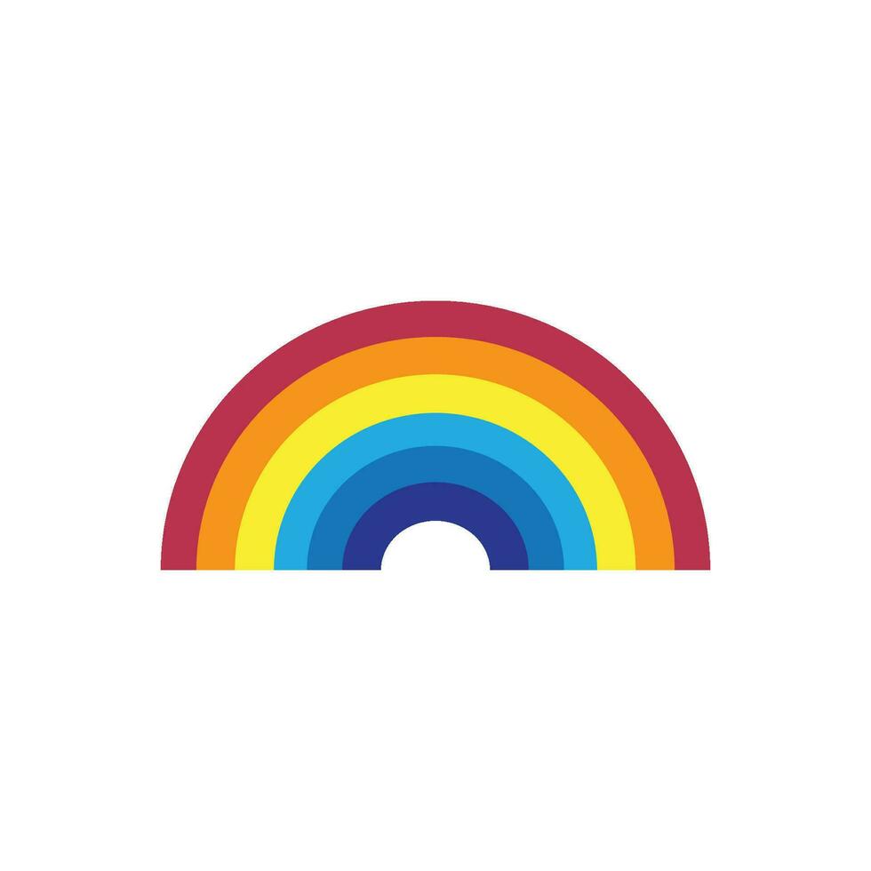 rainbow icon vector