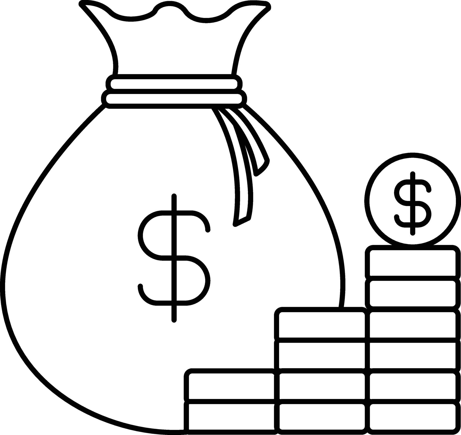 Financial Freedom Icon. A money bag and coins icon to represent financial  freedom, independence, and the ability to live your life on your terms.  33488622 Vector Art at Vecteezy