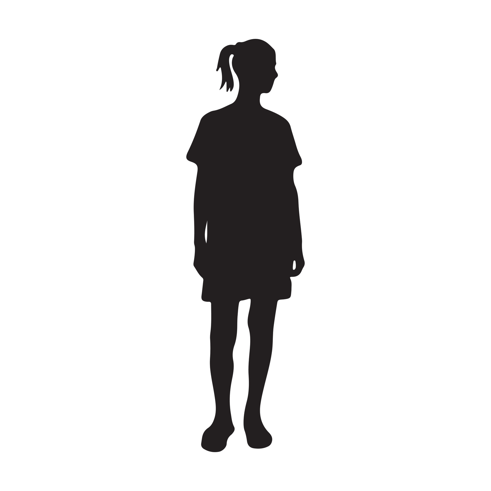 female person silhouette black color in white background 33488656