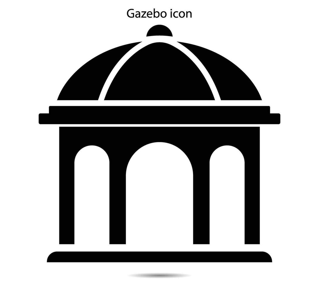 Gazebo icon, Vector illustration