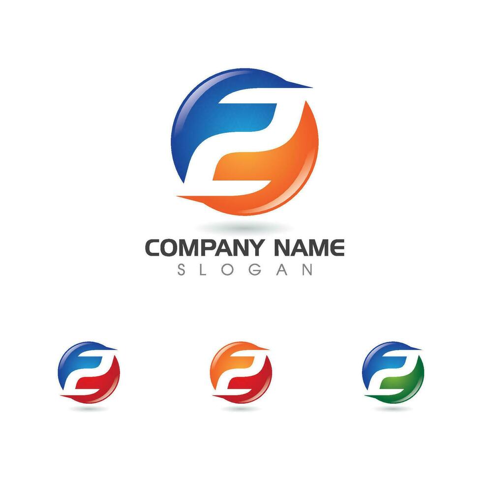 F Logo Hexagon illustration Icon vector