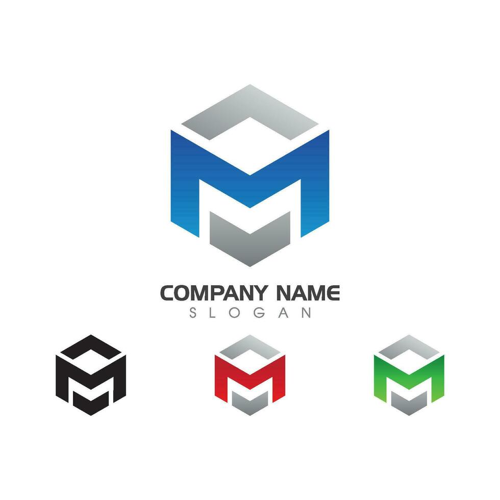M Letter Logo Template vector