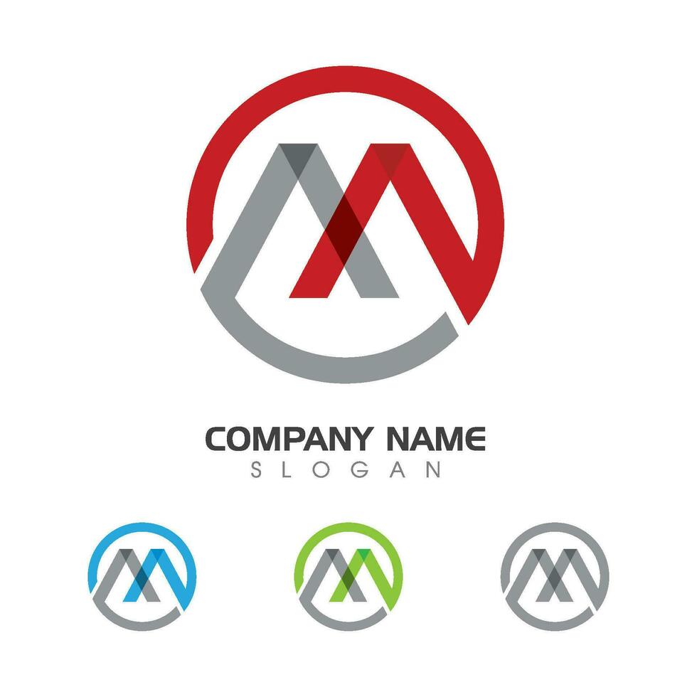 M Letter Logo Template vector