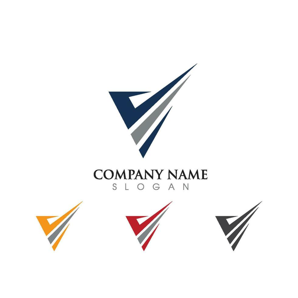 V Letter Logo Template vector