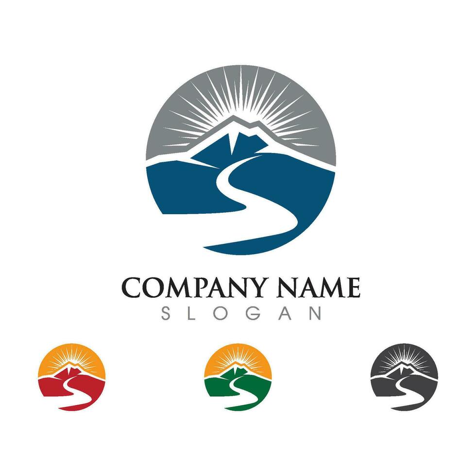 Mountain icon Logo vector