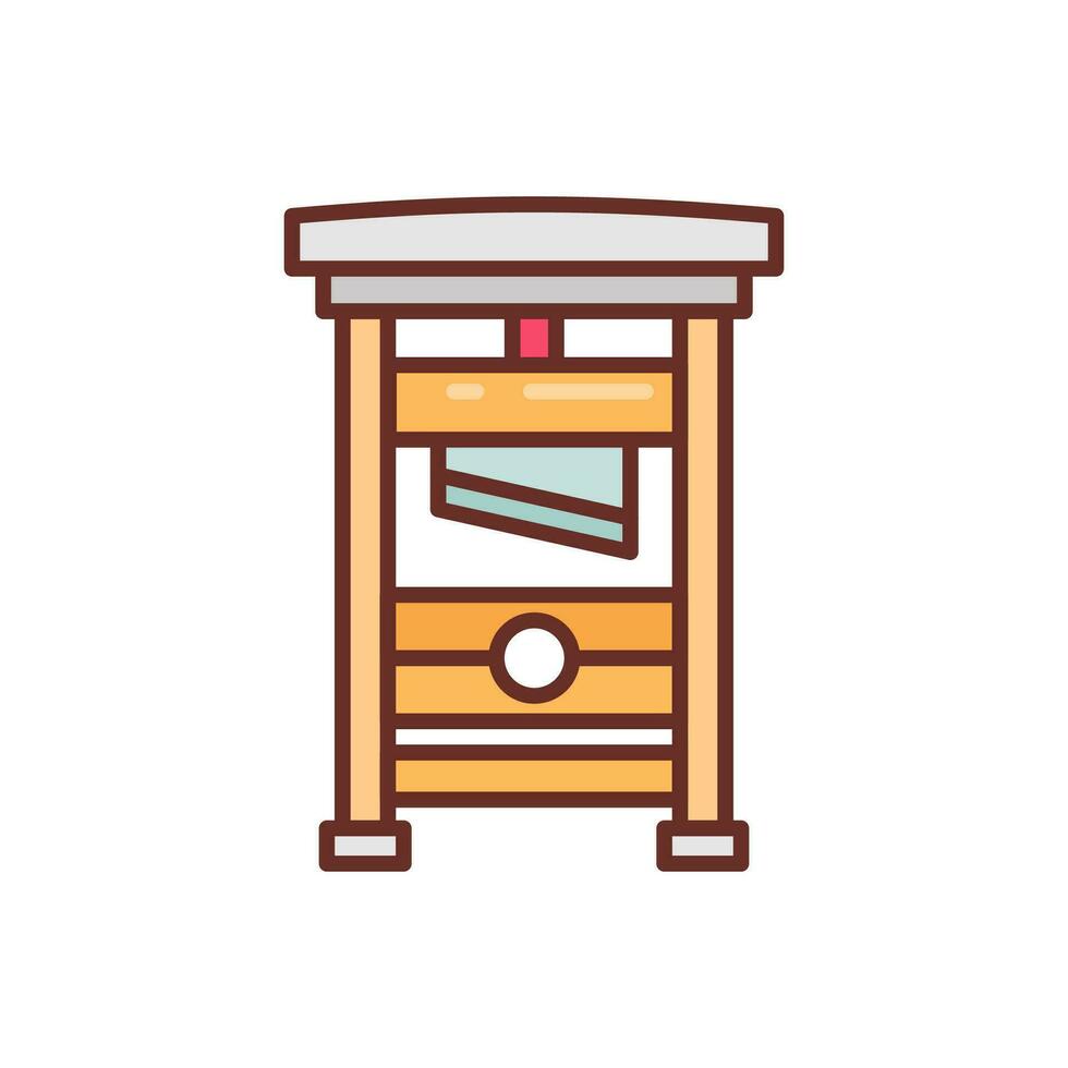 Guillotine icon in vector. Illustration vector