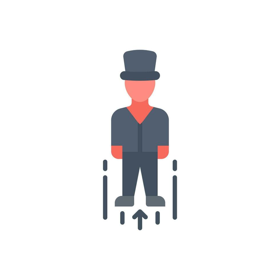 Levitation icon in vector. Illustration vector