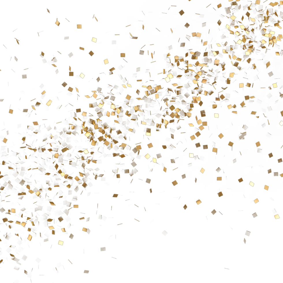 gouden confetti PNG