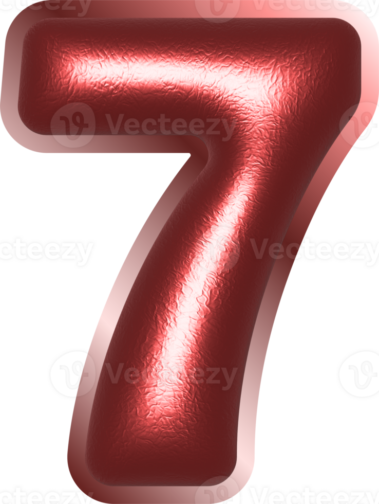 Number illustration. Hand drawn picture png
