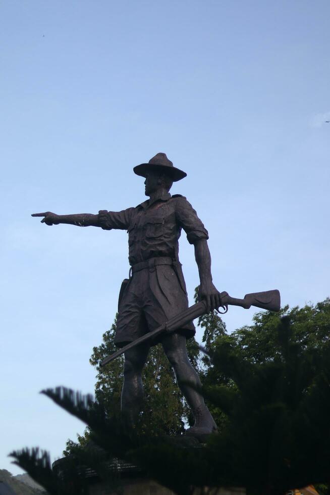 Gorontalo, Indonesia - September 07, 2022 -  Nani Wartabone Monument at Taruna Remaja Square photo