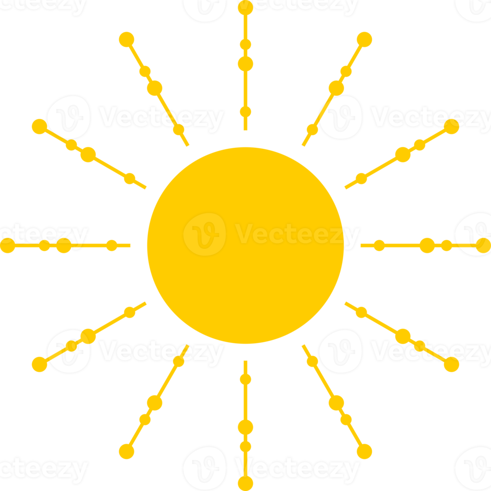 Sun light ray icon PNG