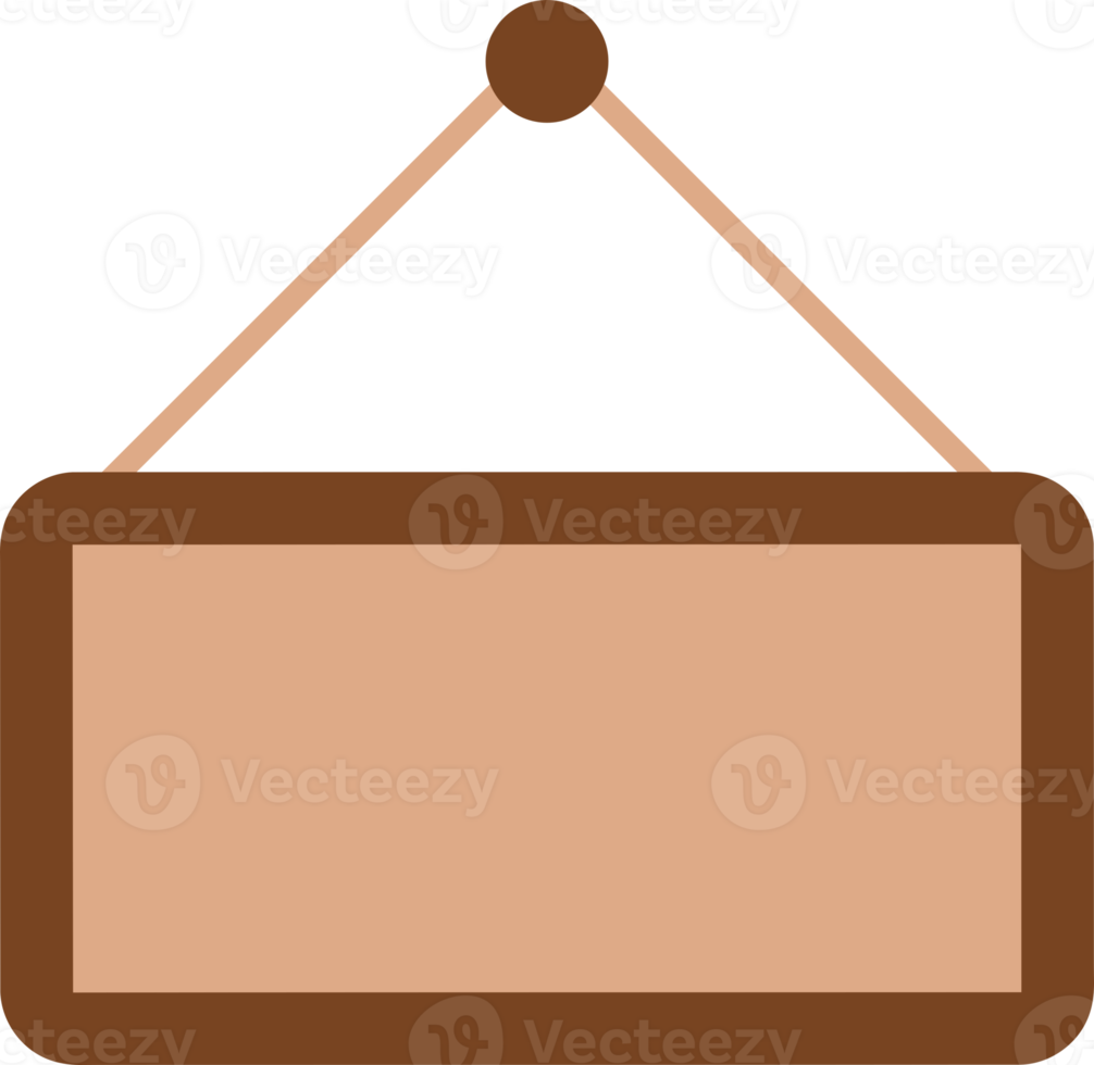 Marrone appendere cartello tavola icona png