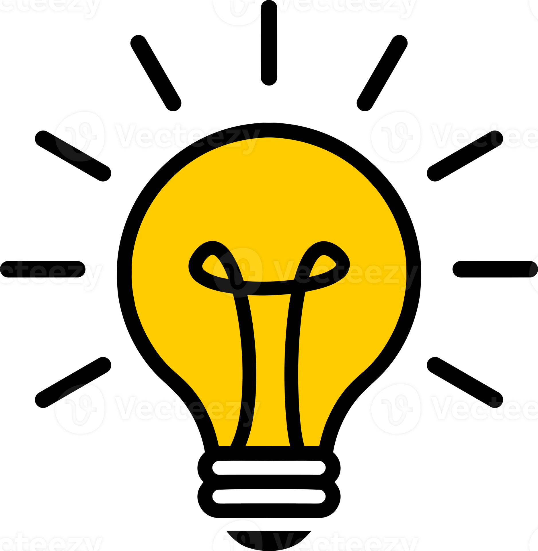 electric light bulb icon 33490165 PNG