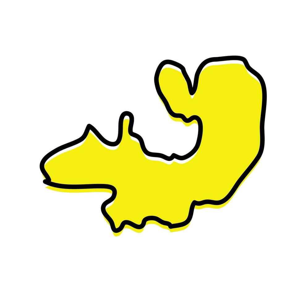 Salta state map in vector form. Argentina country state.