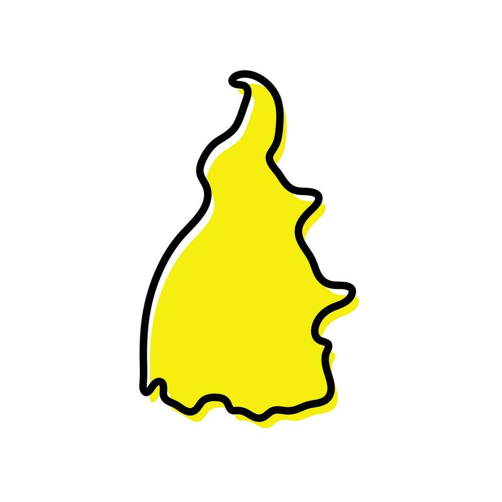 State of Tocantins map vector illustration.