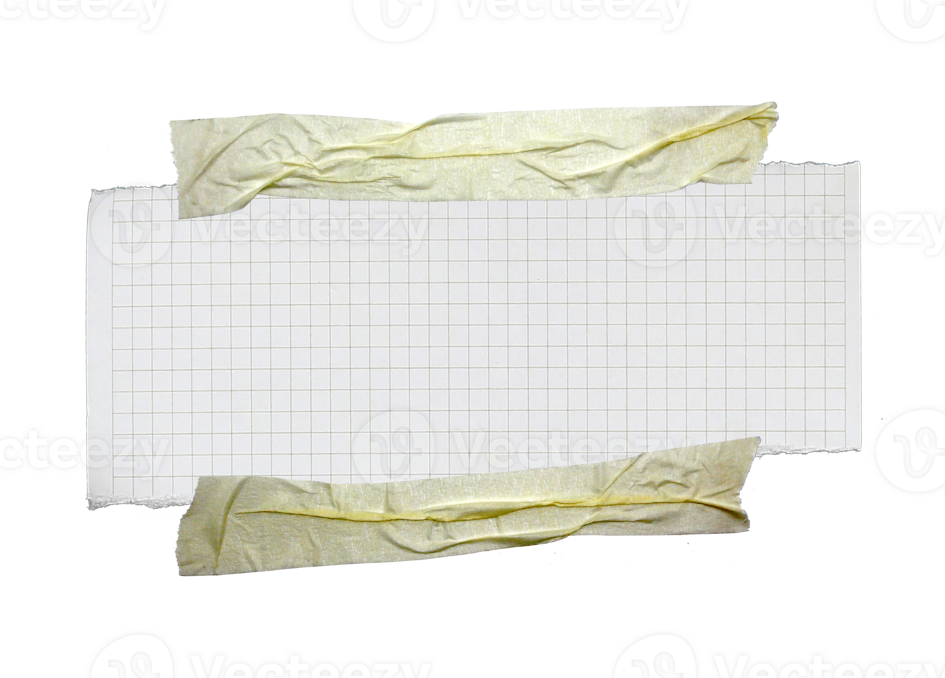 paper has grid lines torn into pieces on transparent background png file
