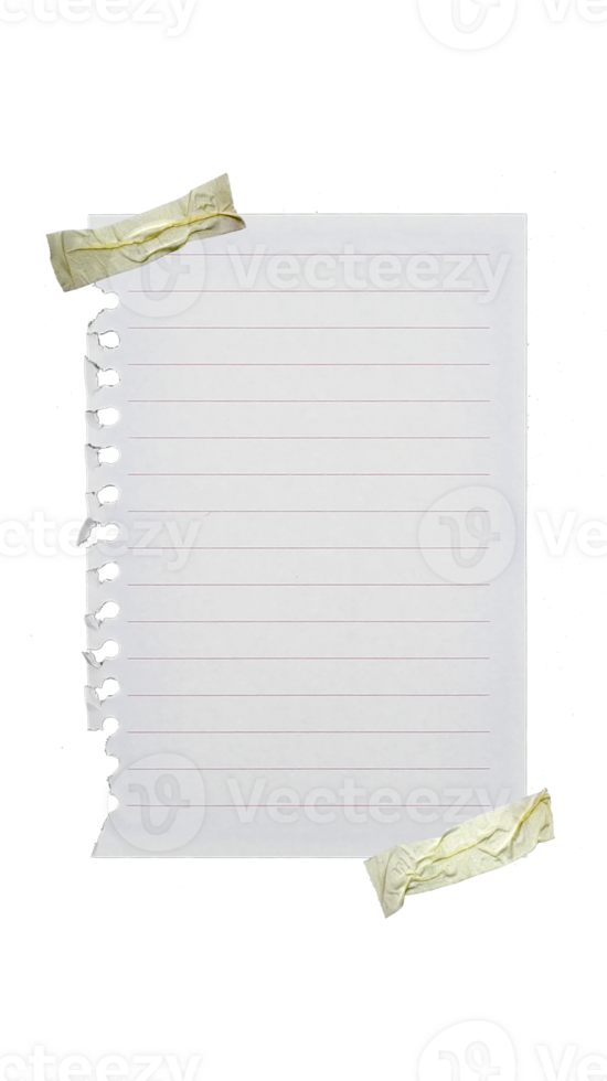 striped notebook paper on transparent background png flle