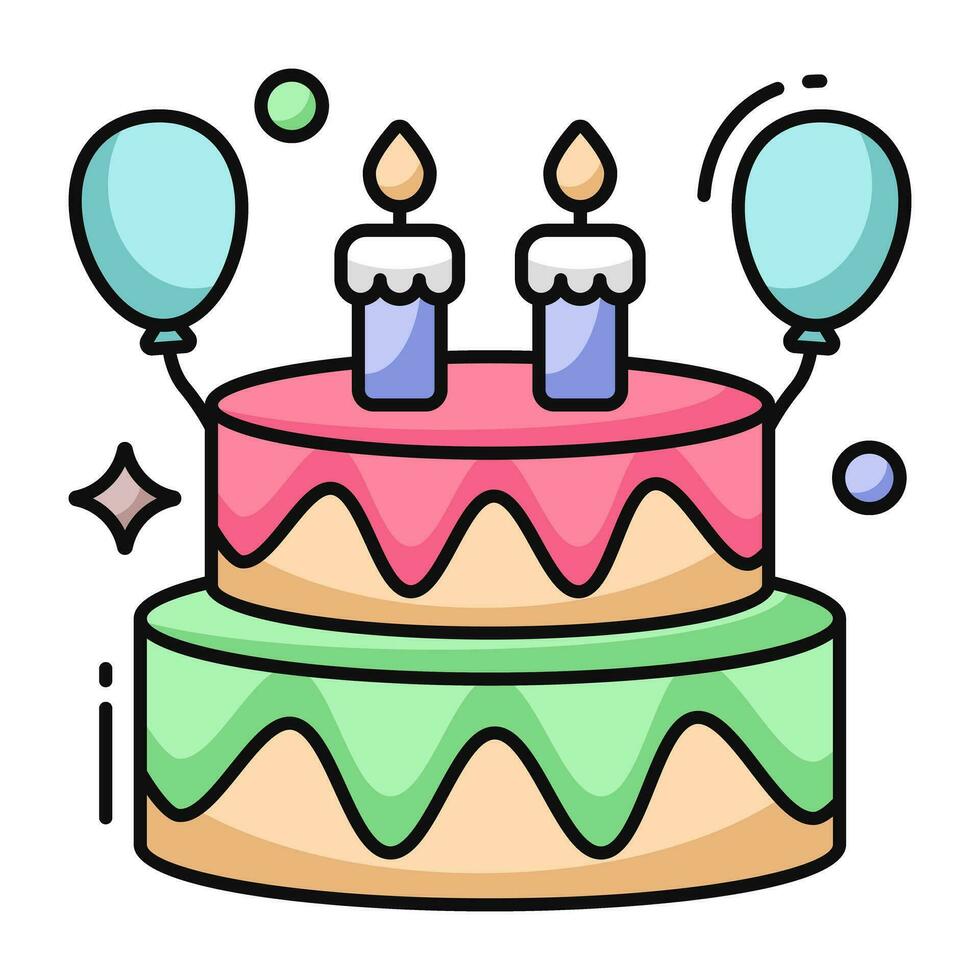 A perfect design icon of cake vector