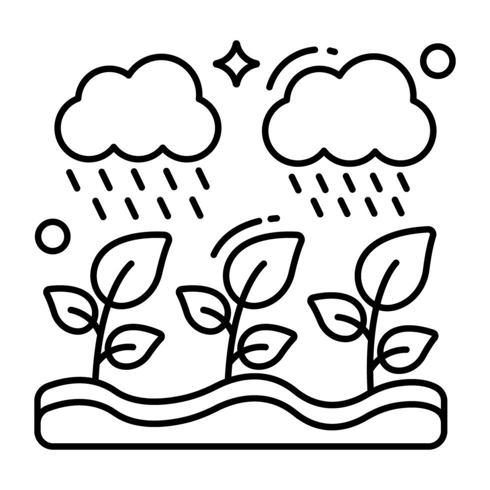 bosque lluvia icono en Perfecto diseño vector