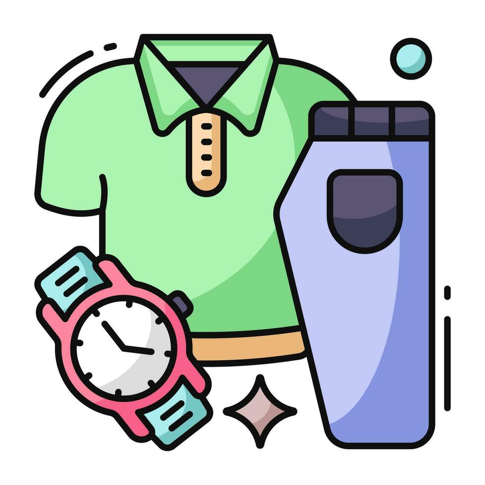 A flat design icon of baby dress vector